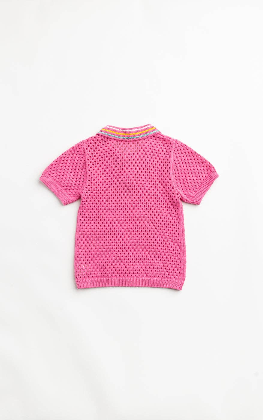 Mint Mirage Polo Sweater