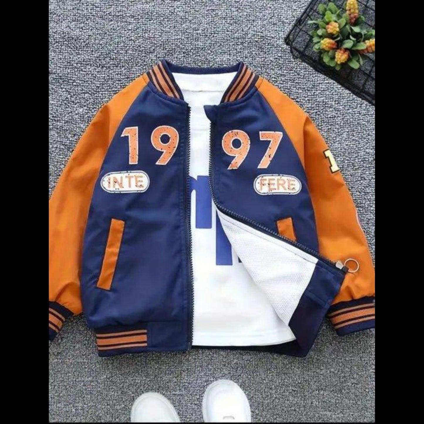 Boys Varsity Jacket – Old School Elite Classic Style - Sharella Bella Children's Boutique