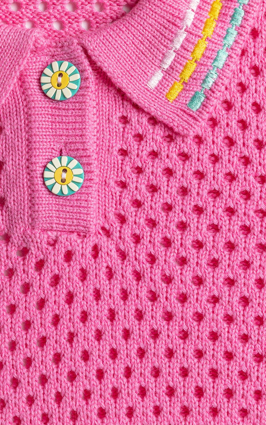 Mint Mirage Polo Sweater