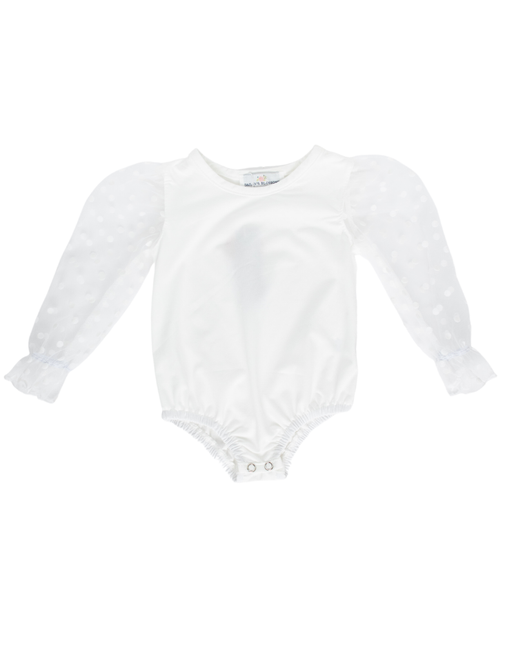 White Dot Couture Leotard