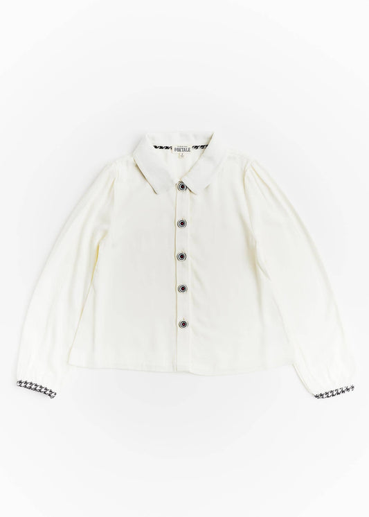 Belle Chic Button-Up Blouse