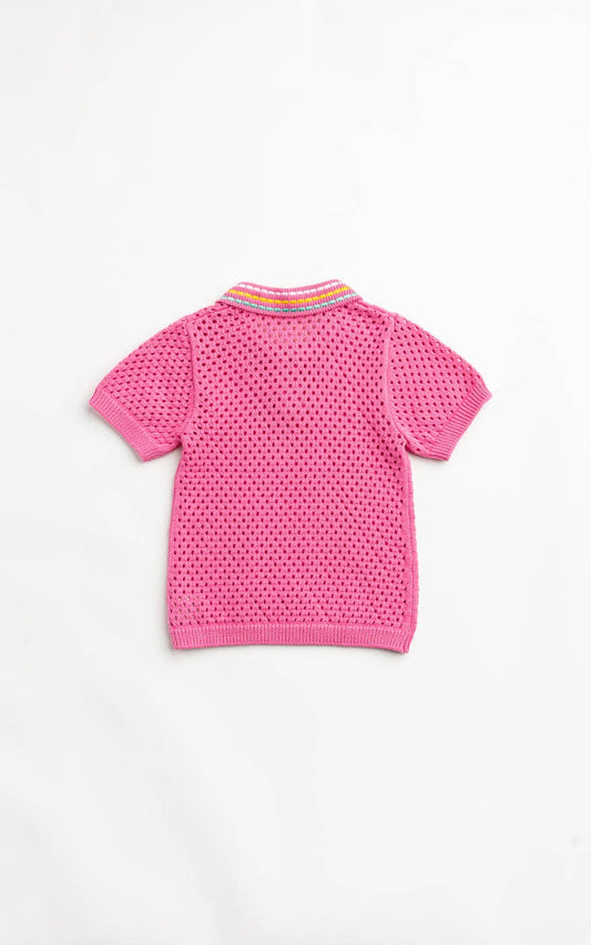 Mint Mirage Polo Sweater