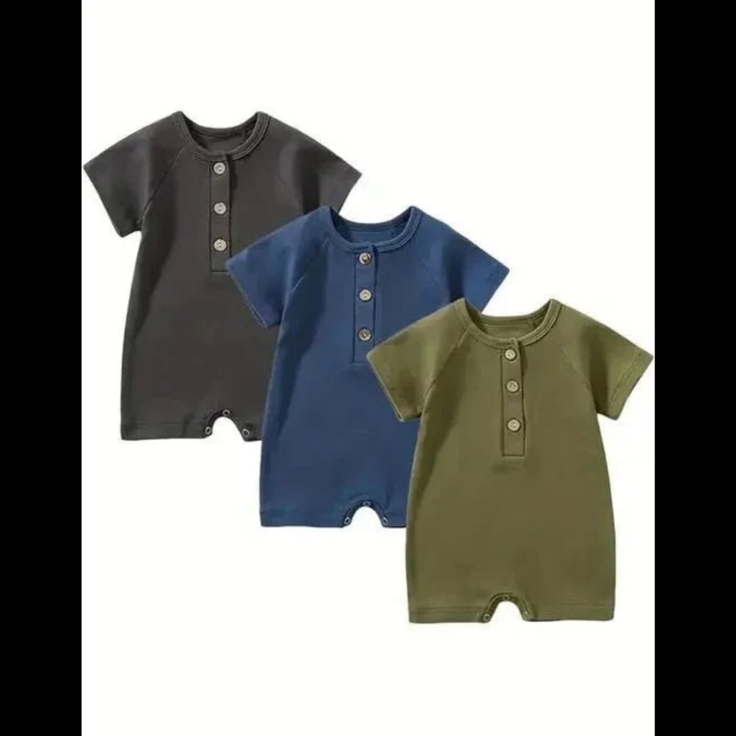 Belle Bebe Ribbed Romper – Soft, Stylish & Everyday Ready - Sharella Bella Children's Boutique