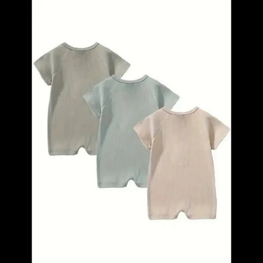 Belle Bebe Ribbed Romper – Soft, Stylish & Everyday Ready - Sharella Bella Children's Boutique
