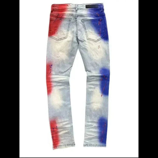 Boys Slim Fit Jeans – Freedom Fade Patriotic Style - Sharella Bella Children's Boutique