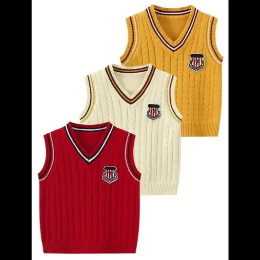 Boys Sweater Vest – Little Aristocrat Classic Laye - Sharella Bella Children's Boutique