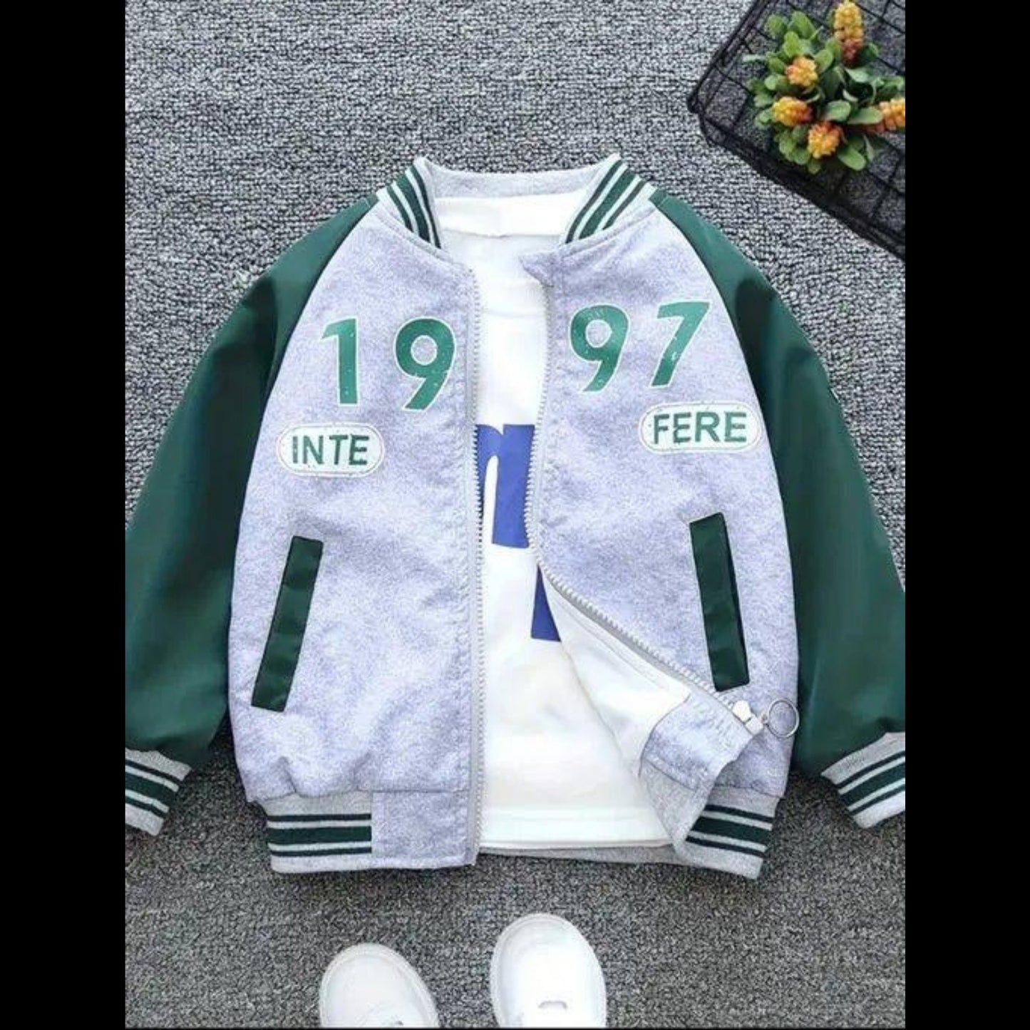 Boys Varsity Jacket – Old School Elite Classic Style - Sharella Bella Children's Boutique
