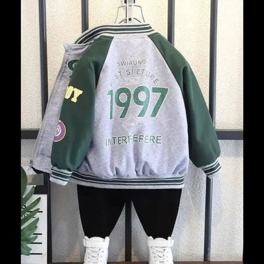 Boys Varsity Jacket – Old School Elite Classic Style - Sharella Bella Children's Boutique