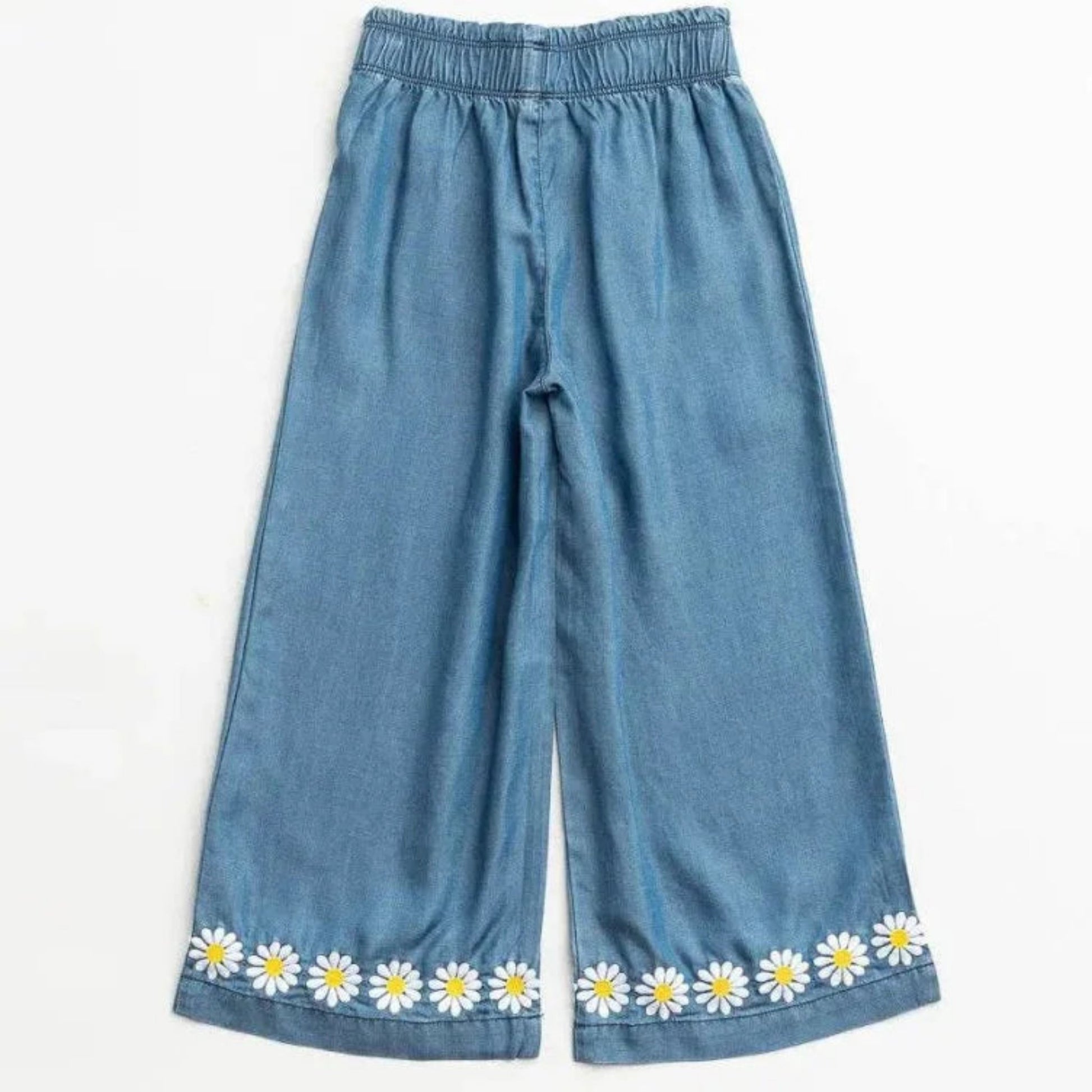 Chambray Fashion Bottoms for Girls – BotaniBelle Pants Full of Charm - Sharella Bella Children's Boutique