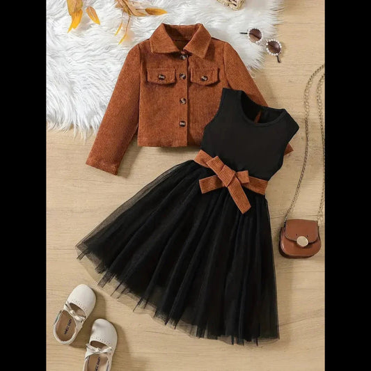 Girls Fall Outfit Set – Cozy & Chic Autumn Style - Sharella Bella Children's Boutique
