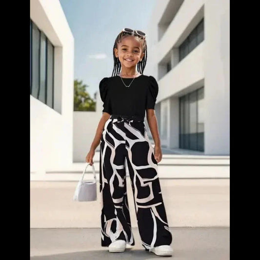 Girls Floral Two-Piece Set – Bloom Breeze Spring Style - Sharella Bella Children's Boutique