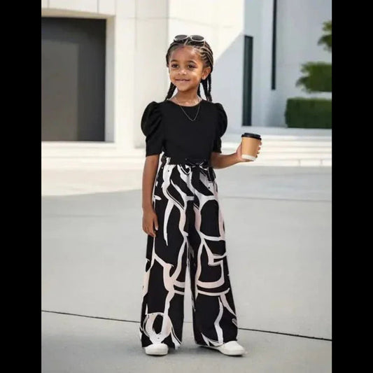 Girls Floral Two-Piece Set – Bloom Breeze Spring Style - Sharella Bella Children's Boutique