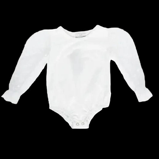 White Sheer Sleeve Leotard – Dot Couture for Toddlers - Sharella Bella Children's Boutique