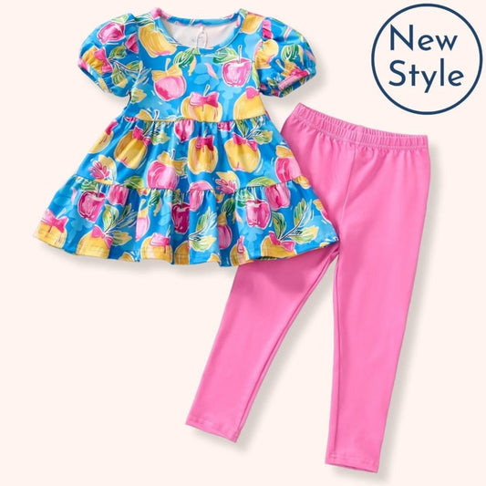 🍎 A+ Apples Pants Set – Pete + Lucy - Sharella Bella Children's Boutique