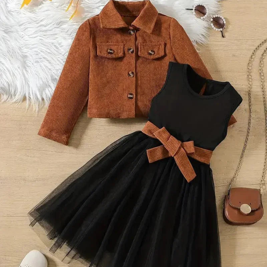 Girls Fall Outfit Set – Cozy & Chic Autumn Style - Sharella Bella Children's Boutique