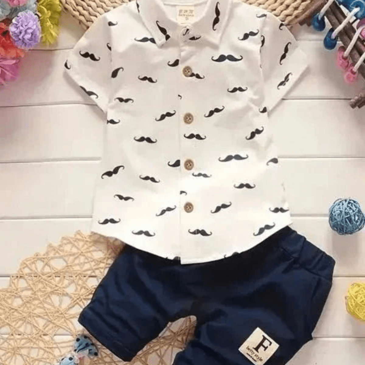 Mini Boss Two - Piece Outfit – Playful & Confident Style - Sharella Bella Children's Boutique