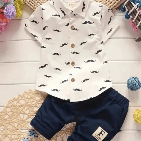 Mini Boss Two - Piece Outfit – Playful & Confident Style - Sharella Bella Children's Boutique