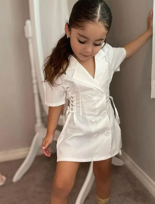 Twirl & Shine Button Dress