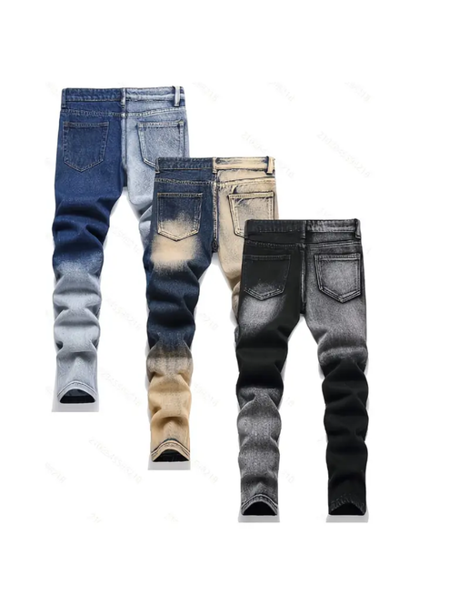Retro Rebel Rips: Vintage Vibe Denim Distress