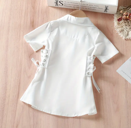 Twirl & Shine Button Dress